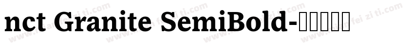 nct Granite SemiBold字体转换